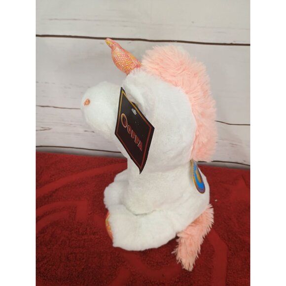 Goffa Unicorn Limited Collectible White Plush w Sparkly Stuffed Animal Toy 10" - Picture 2 of 9